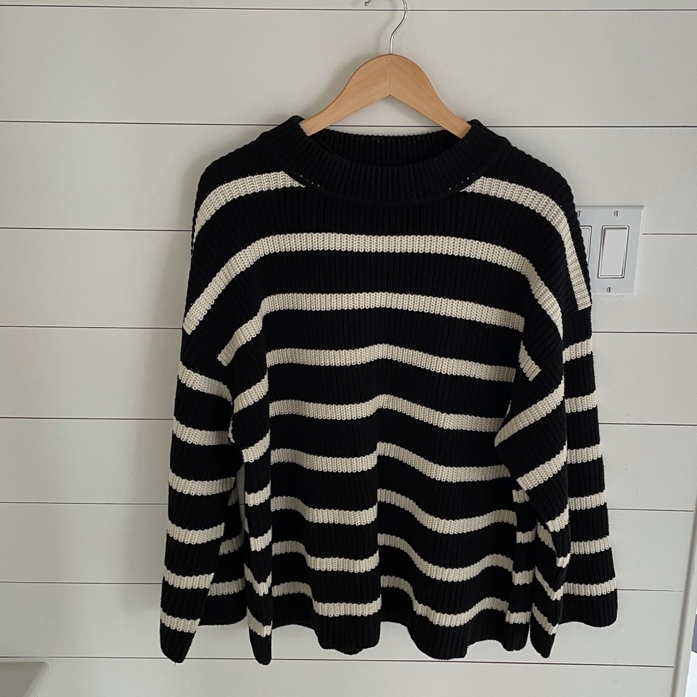 H&M oversized striped sweater